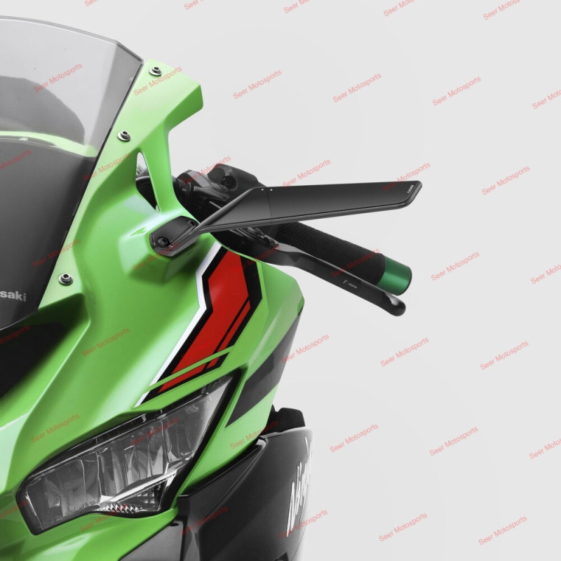 [Seer]台灣公司貨 Rizoma Stealth Kawasaki ZX-4RR 定風翼 後照鏡 BSS062B